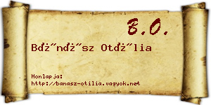 Bánász Otília névjegykártya
